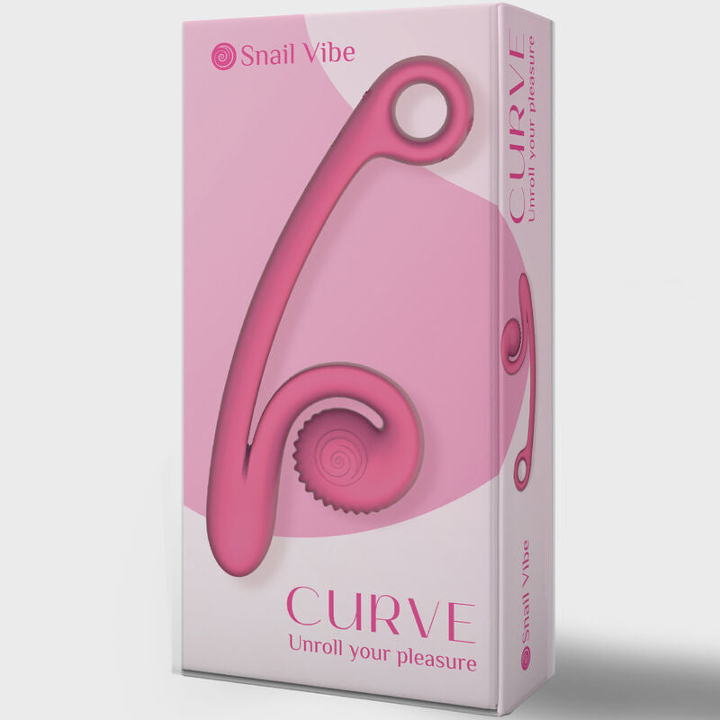 VIBRADOR CARACOL CURVO ROSA