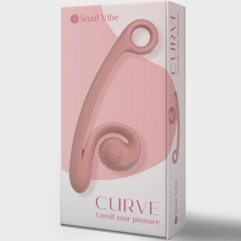 VIBRADOR CARACOL CURVO ROSA