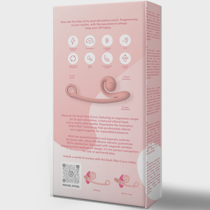 VIBRADOR CARACOL CURVO ROSA