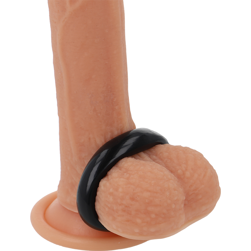 POWERING - ANILLO PARA EL PENE SUPER FLEXIBLE Y RESISTENTE 3.8CM PR04 NEGRO