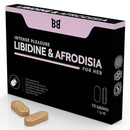 BLACK BULL - LIBIDINE &amp; AFRODISIA PLACER INTENSO PARA ELLA 10 COMPRIMIDOS