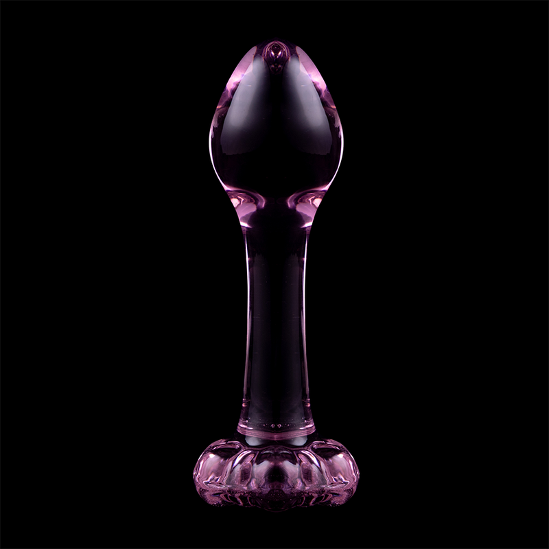 SERIE NEBULA DE IBIZA - MODELO 2 PLUG ANAL CRISTAL BOROSILICATO TRANSPARENTE 11 CM -O- 3,5 CM