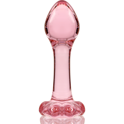 SERIE NEBULA DE IBIZA - MODELO 2 PLUG ANAL CRISTAL BOROSILICATO TRANSPARENTE 11 CM -O- 3,5 CM