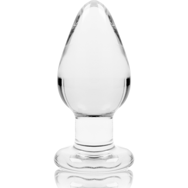 SERIE NEBULA DE IBIZA - MODELO 3 PLUG ANAL CRISTAL BOROSILICATO TRANSPARENTE 11 CM -O- 5 CM