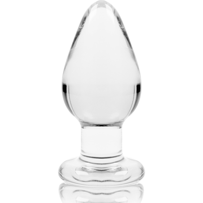 SERIE NEBULA DE IBIZA - MODELO 3 PLUG ANAL CRISTAL BOROSILICATO TRANSPARENTE 11 CM -O- 5 CM