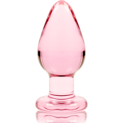 SERIE NEBULA DE IBIZA - MODELO 3 PLUG ANAL CRISTAL BOROSILICATO TRANSPARENTE 11 CM -O- 5 CM