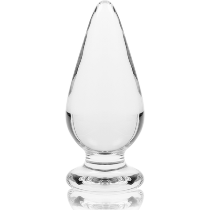 SERIE NEBULA DE IBIZA - MODELO 4 PLUG ANAL CRISTAL BOROSILICATO TRANSPARENTE 11 CM -O- 5 CM