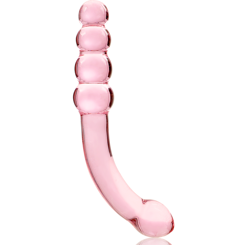 SERIE NEBULA DE IBIZA - MODELO 14 DILDO CRISTAL BOROSILICATO TRANSPARENTE 18,5 CM -O- 3 CM