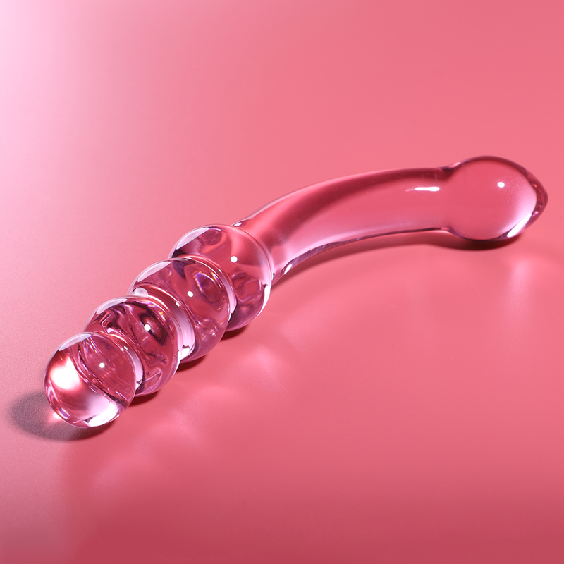 SERIE NEBULA DE IBIZA - MODELO 14 DILDO CRISTAL BOROSILICATO TRANSPARENTE 18,5 CM -O- 3 CM