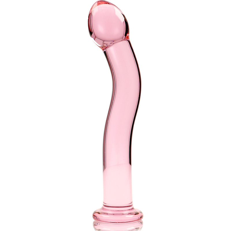 SERIE NEBULA DE IBIZA - MODELO 18 DILDO CRISTAL BOROSILICATO TRANSPARENTE 18,5 CM -O- 3,5 CM