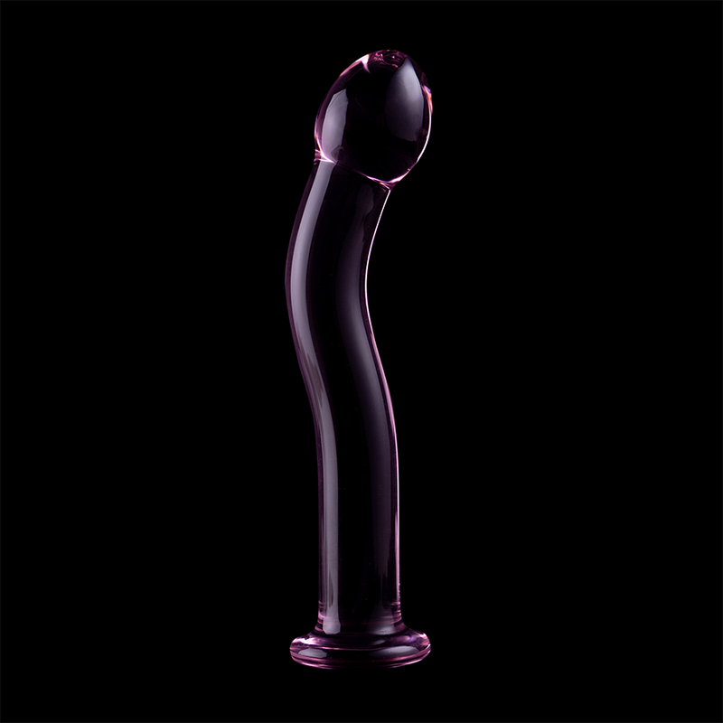 SERIE NEBULA DE IBIZA - MODELO 18 DILDO CRISTAL BOROSILICATO TRANSPARENTE 18,5 CM -O- 3,5 CM