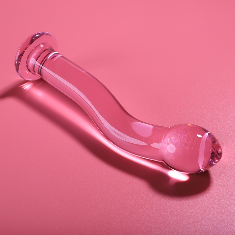 SERIE NEBULA DE IBIZA - MODELO 18 DILDO CRISTAL BOROSILICATO TRANSPARENTE 18,5 CM -O- 3,5 CM