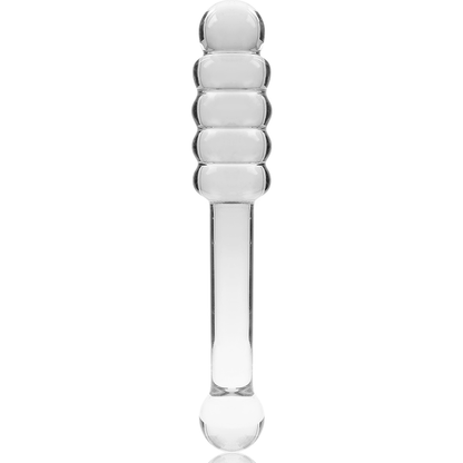 SERIE NEBULA DE IBIZA - MODELO 20 DILDO CRISTAL BOROSILICATO TRANSPARENTE 20,5 CM -O- 3 CM