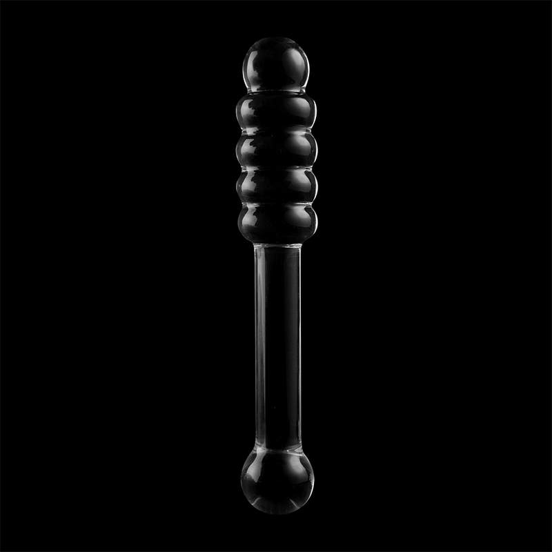 SERIE NEBULA DE IBIZA - MODELO 20 DILDO CRISTAL BOROSILICATO TRANSPARENTE 20,5 CM -O- 3 CM