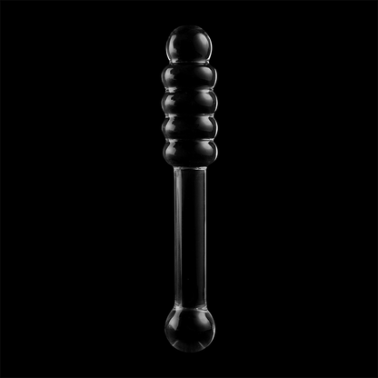 SERIE NEBULA DE IBIZA - MODELO 20 DILDO CRISTAL BOROSILICATO TRANSPARENTE 20,5 CM -O- 3 CM