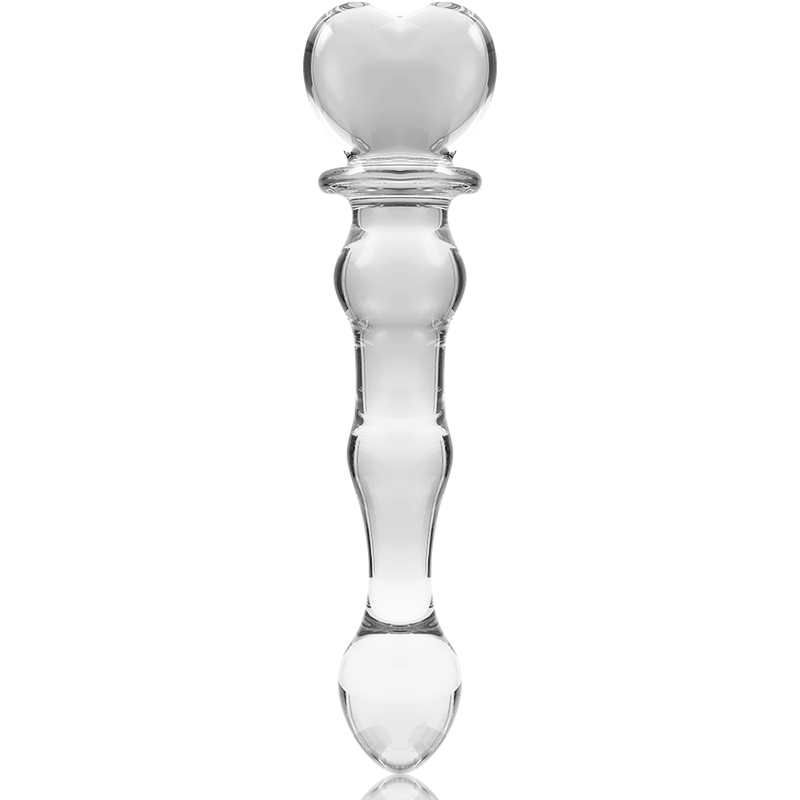 SERIE NEBULA DE IBIZA - MODELO 21 DILDO CRISTAL BOROSILICATO TRANSPARENTE 20,5 CM -O- 3,5 CM