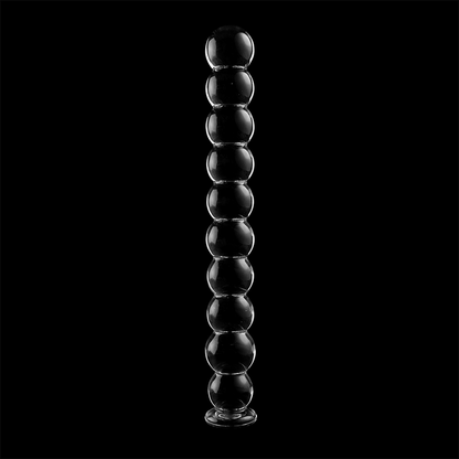 NEBULA SERIES BY IBIZA - MODEL 22 DILDO BOROSILICATE GLASS CLEAR 21.5 CM -O- 2.5 CM