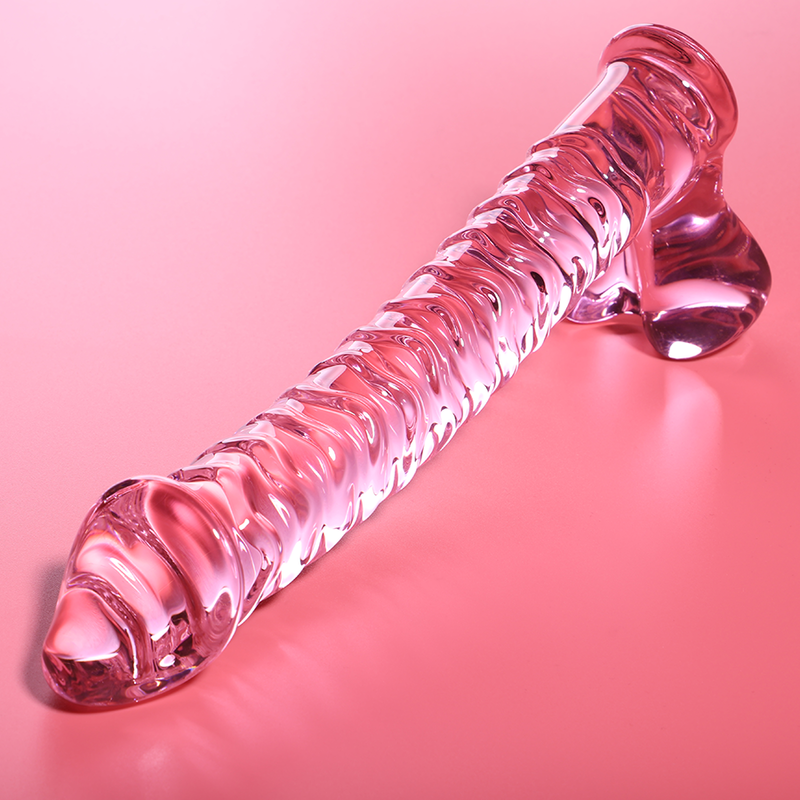 NEBULA SERIES BY IBIZA - MODEL 23 DILDO BOROSILICATE GLASS CLEAR 21.5 CM -O- 4 CM