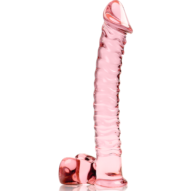 NEBULA SERIES BY IBIZA - MODEL 23 DILDO BOROSILICATE GLASS CLEAR 21.5 CM -O- 4 CM