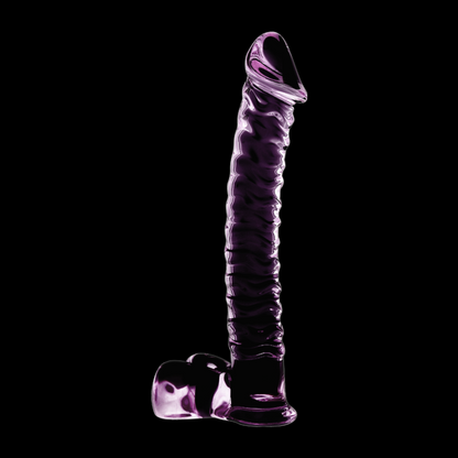 NEBULA SERIES BY IBIZA - MODEL 23 DILDO BOROSILICATE GLASS CLEAR 21.5 CM -O- 4 CM