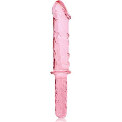 SERIE NEBULA DE IBIZA - MODELO 24 DILDO CRISTAL BOROSILICATO TRANSPARENTE 28,5 CM -O- 5 CM