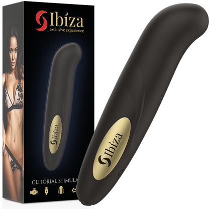 IBIZA - ESTIMULADOR DE CLITORIS CARGADOR USB 10 MODOS DE VIBRACIÓN DORADO 13 X 2,9