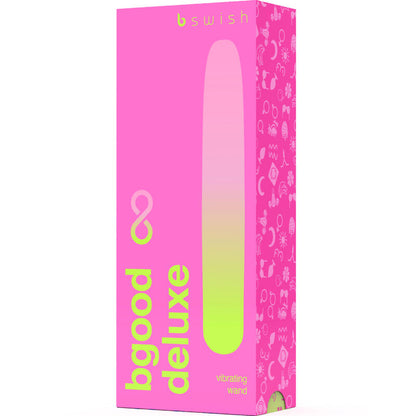 B SWISH - VIBRADOR RECARGABLE BGOOD INFINITE DELUXE SILICONA ROSA