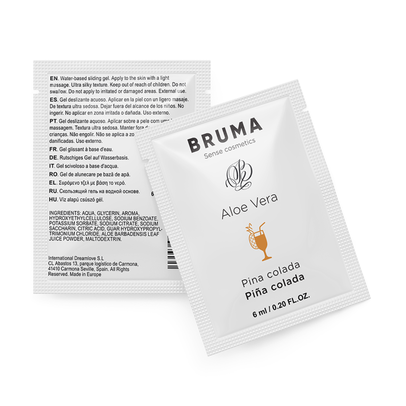 BRUMA - GEL DESLIZANTE DE ALOE VERA SABOR PIÑA COLADA 6 ML