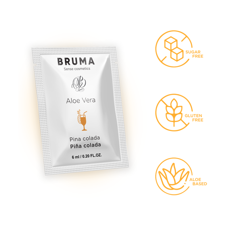 BRUMA - GEL DESLIZANTE DE ALOE VERA SABOR PIÑA COLADA 6 ML