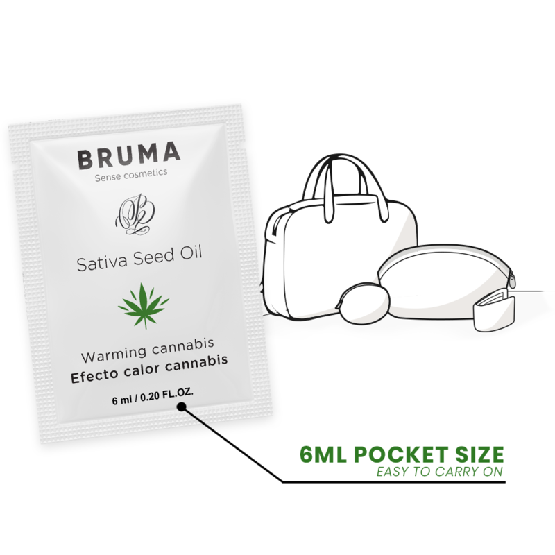 BRUMA - ACEITE DE SEMILLA DE SATIVA GEL DESLIZANTE CÁLCULO SABOR CANNABIS 6 ML