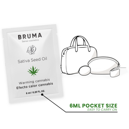 BRUMA - ACEITE DE SEMILLA DE SATIVA GEL DESLIZANTE CÁLCULO SABOR CANNABIS 6 ML