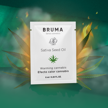 BRUMA - ACEITE DE SEMILLA DE SATIVA GEL DESLIZANTE CÁLCULO SABOR CANNABIS 6 ML