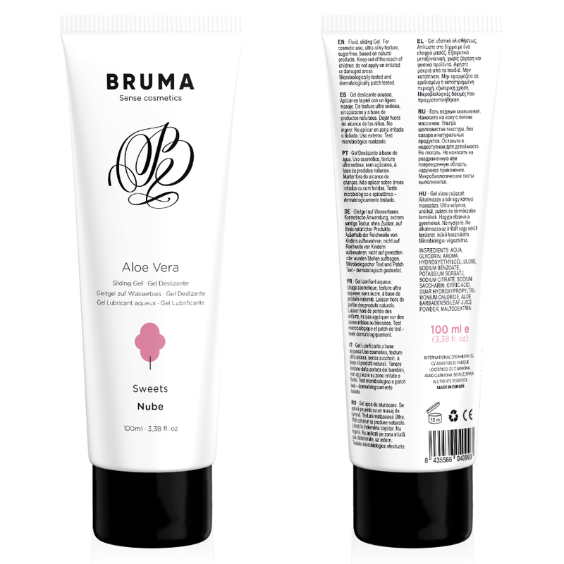 BRUMA - GEL DESLIZANTE ALOE VERA SABOR CARAMELOS 100 ML