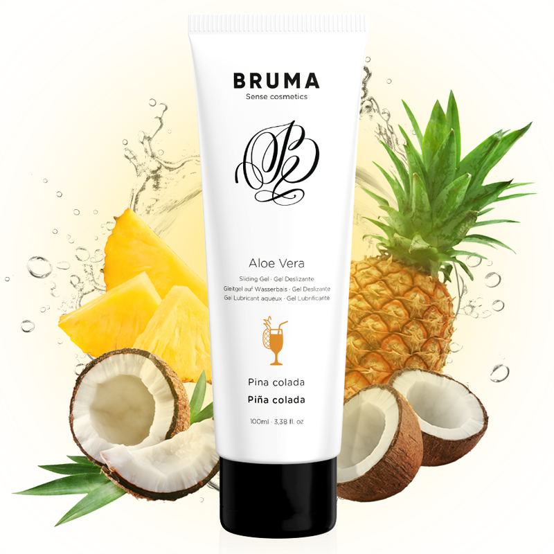 BRUMA - GEL DESLIZANTE DE ALOE VERA SABOR PINA COLADA 100 ML