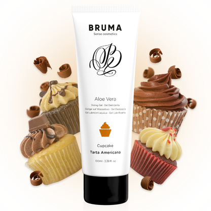 BRUMA - GEL DESLIZANTE DE ALOE VERA SABOR CUPCAKE 100 ML