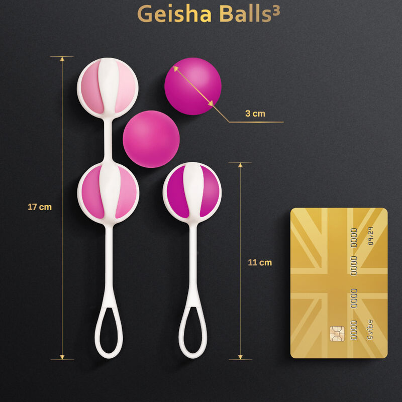 G-VIBE - SET 5 BOLAS GEISHA 3 ROSA