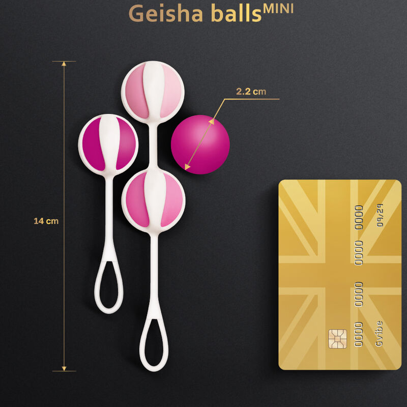 G-VIBE - SET 4 BOLAS GEISHA MINI MORADA