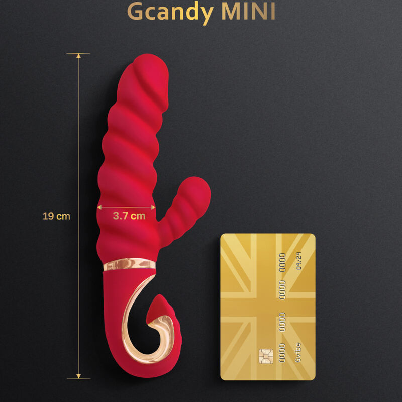 G-VIBE - GCANDY MINI VIBRADOR DE SILICONA ROJO