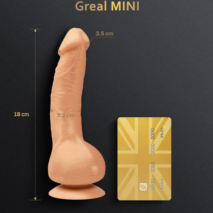 G-VIBE - GREAL MINI VIBRADOR DILDO SILICONA NATURAL