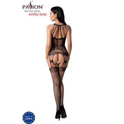 PASSION - BS095 BODYSTOCKING NEGRO TALLA ÚNICA