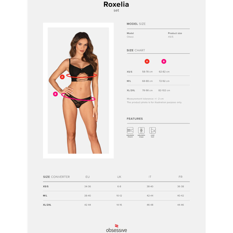 OBSESSIVE - ROXELIA SET TWO PIECES XS/S