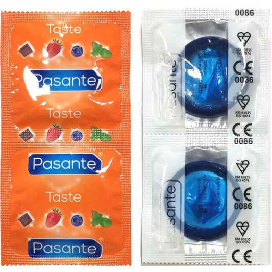 PASANTE - PRESERVATIVOS SABOR ARÁNDANO BOLSA 144 UNIDADES