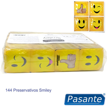 PASANTE - CONDONES SMILEY BOLSA 144 UNIDADES