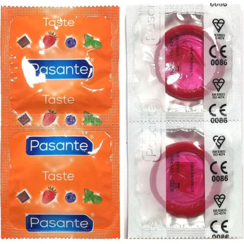 PASANTE - PRESERVATIVOS SABOR FRESA BOLSA 144 UNIDADES