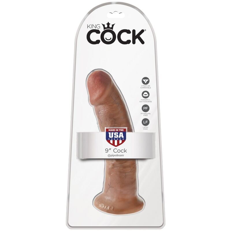 KING COCK - PENE REALISTA 21,7 CM CARAMELO