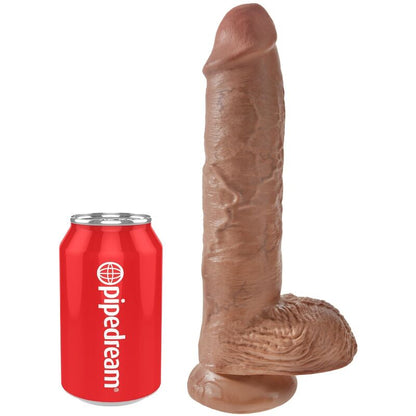 KING COCK - PENE REALISTA CON BOLAS 19,8 CM CARAMELO