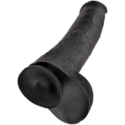 KING COCK - PENE REALISTA CON BOLAS 34,2 CM NEGRO