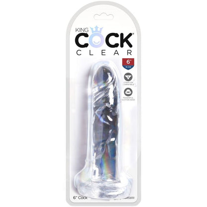 KING COCK - PENE REALISTA CLEAR 15,5 CM TRANSPARENTE