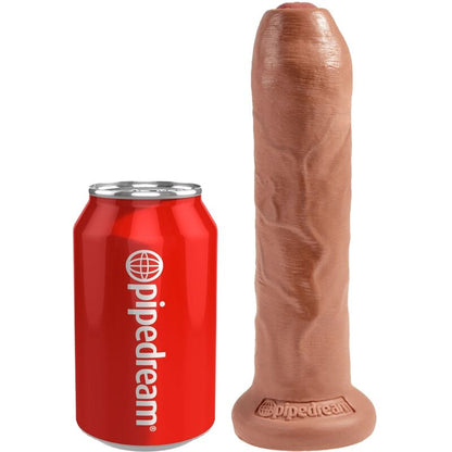 KING COCK - PENE REALISTA SIN CORTAR 17,8 CM CARAMELO