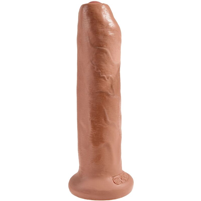 KING COCK - PENE REALISTA SIN CORTAR 17,8 CM CARAMELO